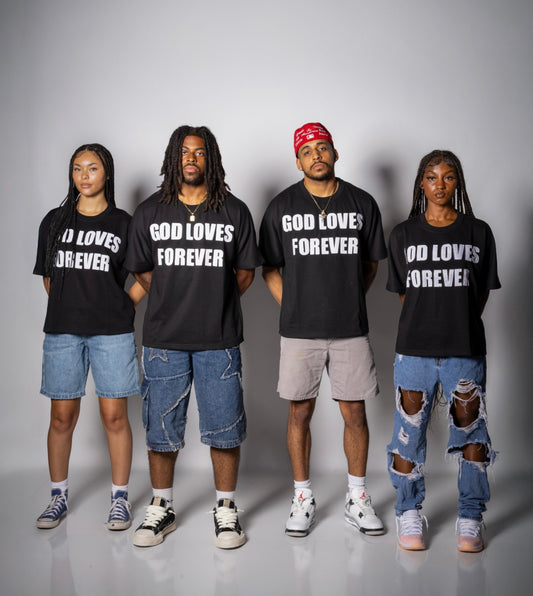 God Loves Forever - Black shirt